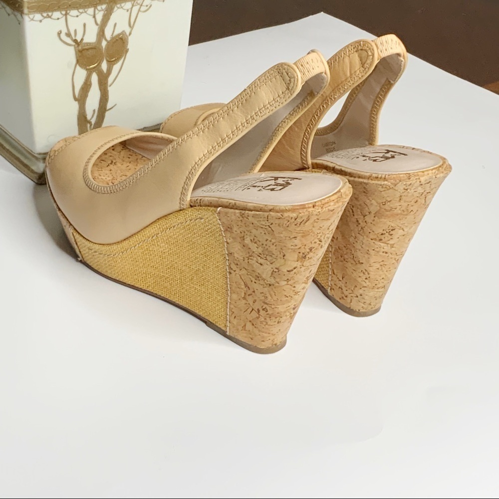 MARKET sling back espadrilles. Open toes. SZ 8.5 - Picture 3 of 6